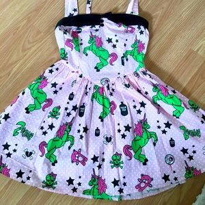 Hell bunny I heart zombie unicorn dress
